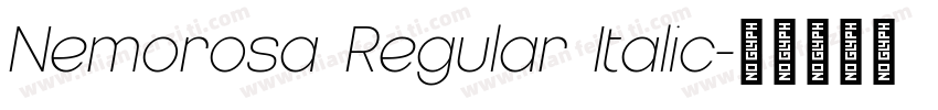 Nemorosa Regular Italic字体转换